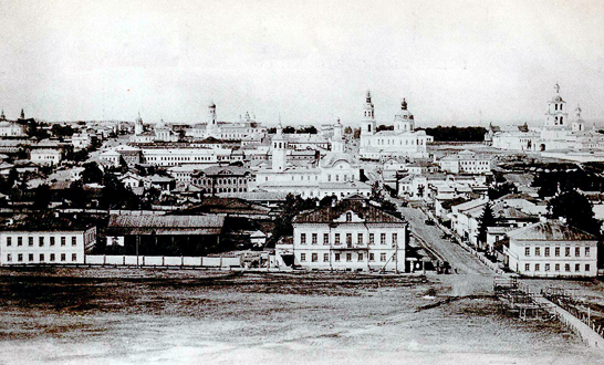 Общий вид Казанской улицы в Вятке